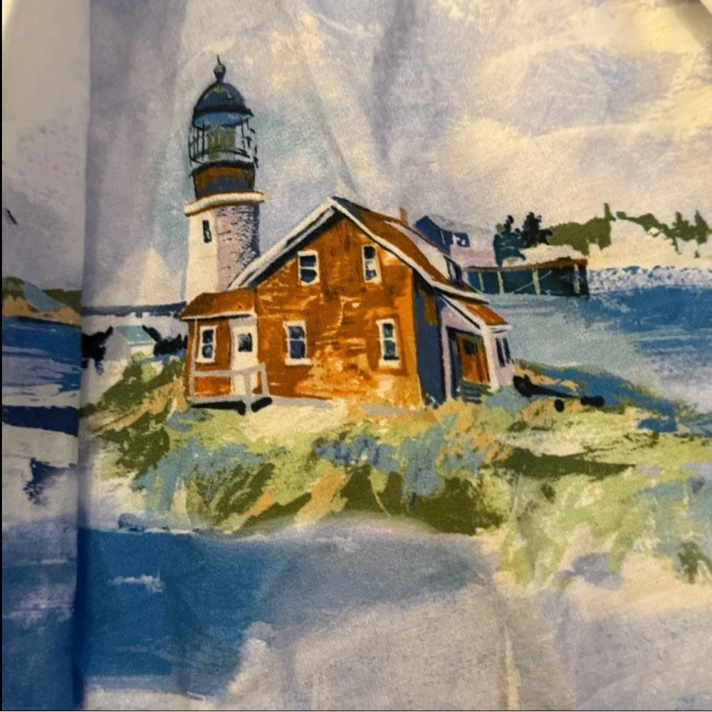 New Anthropologie Maeve 50's Seascape Print A-Line Skirt Size XL - Picture 8 of 9